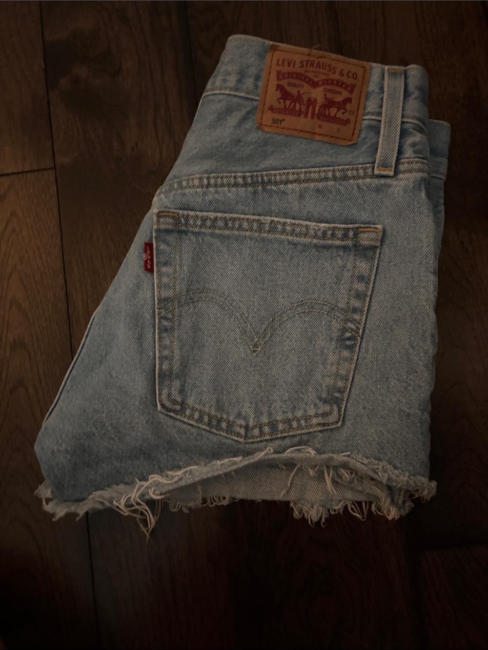 Levi's Vintage Light Blue Denim Cutoff Shorts